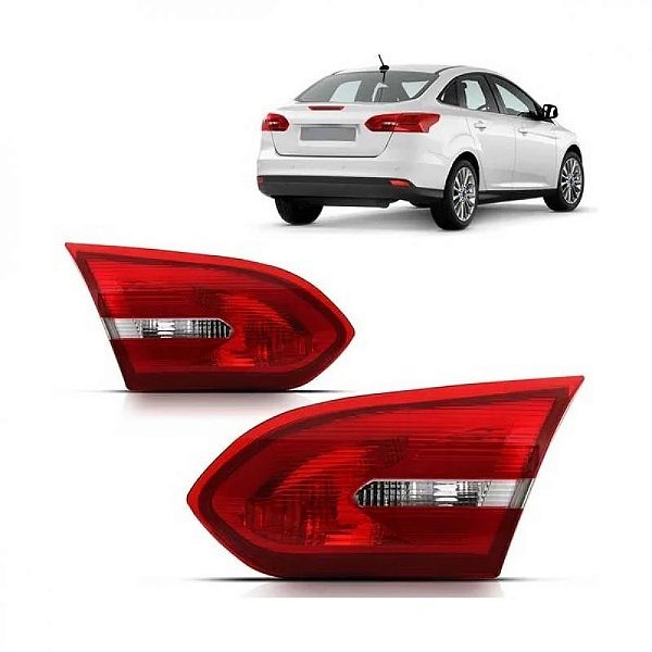 Lanterna focus ford de 2016 a 2019 traseira da tampa do porta malas lado direito sedã sem LED