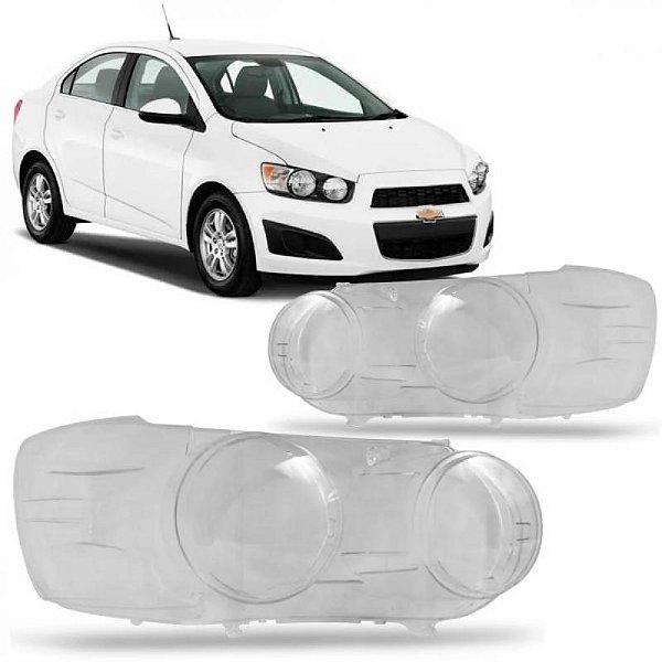 Lente de farol sonic chevrolet de 2012 a 2015 lado esquerdo