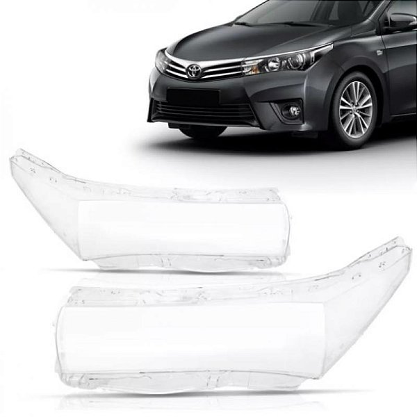 Lente de farol corolla toyota de 2014 a 2017 lado direito
