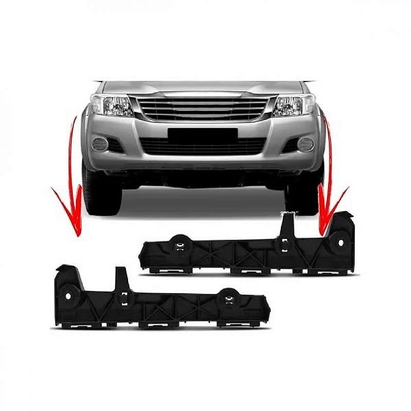 Suporte guia para para choque hilux toyota de 2012 a 2015 dianteiro lado esquerdo picape