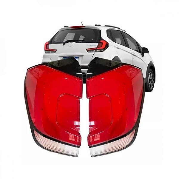 Lente da lanterna wrv honda de 2020 a 2023 traseira de canto lado esquerdo