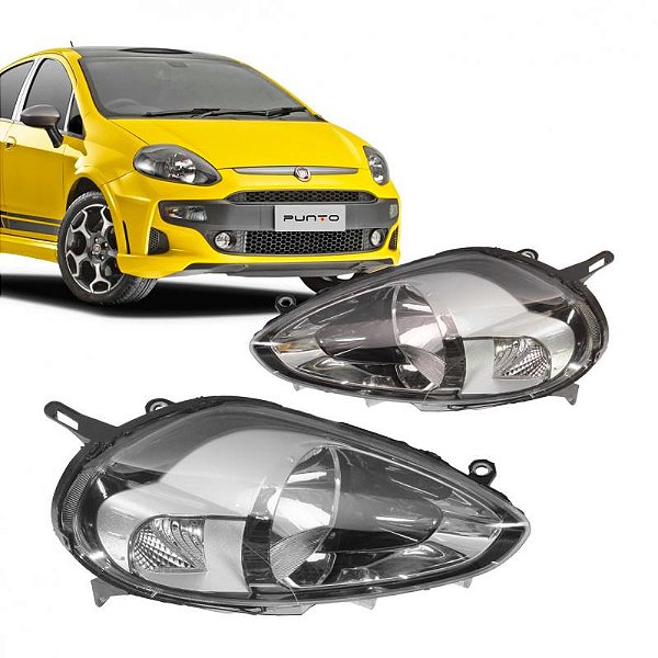 Farol punto fiat de 2013 a 2017 lado direito cromado
