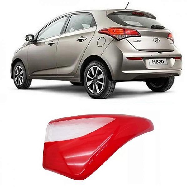 Lente de lanterna hb20 hyundai de 2012 a 2015 traseira lado direito