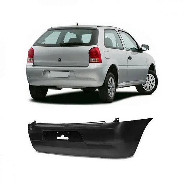 Para choque gol volkswagen de 2006 a 2008 traseiro liso e texturizado geração 4