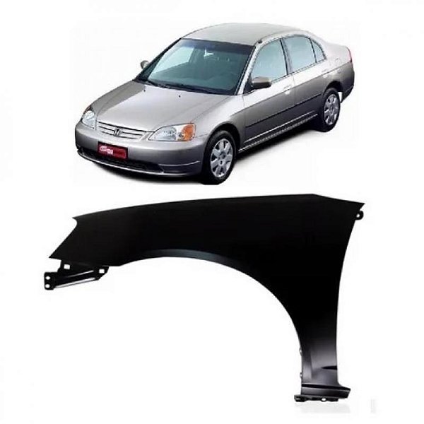 Para lama civic honda de 2001 a 2003 lado direito
