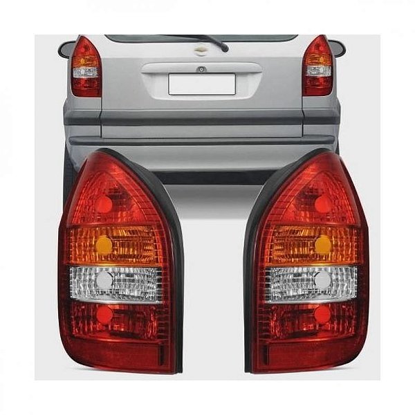 Lanterna zafira chevrolet de 2001 a 2004 traseira lado esquerdo tricolor