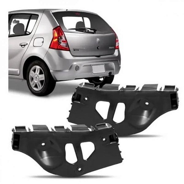 Suporte guia para choque sandero stepway renault de 2008 a 2014 traseiro lado direito