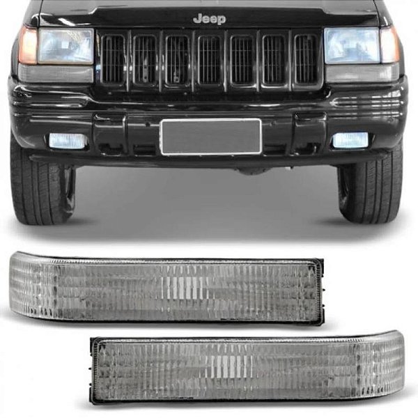 Lanterna grand cherokee jeep de 1993 a 1996 lado direito dianteira inferior cristal