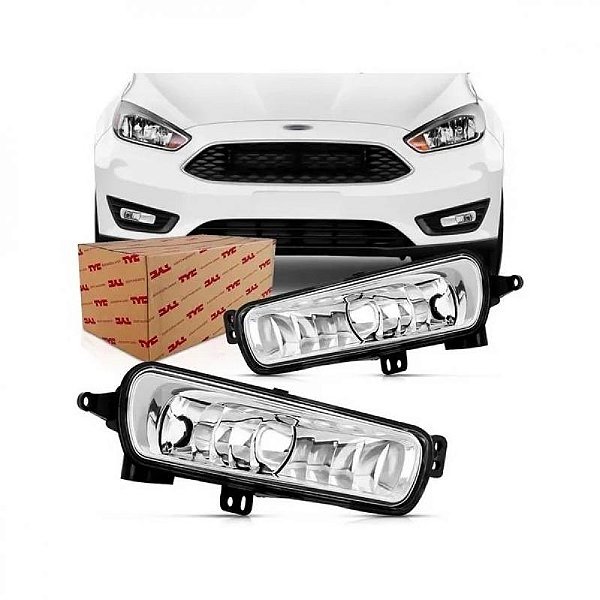 Farol auxiliar focus ford de 2016 a 2019 lado esquerdo H8 lente de vidro