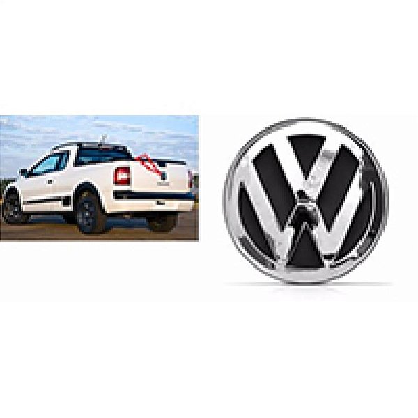 Emblema saveiro volkswagen de 2009 a 2012 tampa geração cinco