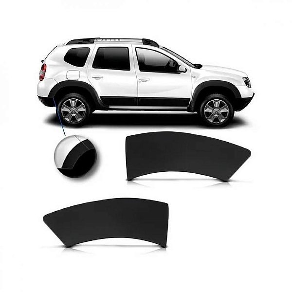 Moldura do vão de roda duster renault de 2010 a 2015 traseira lado esquerdo menor