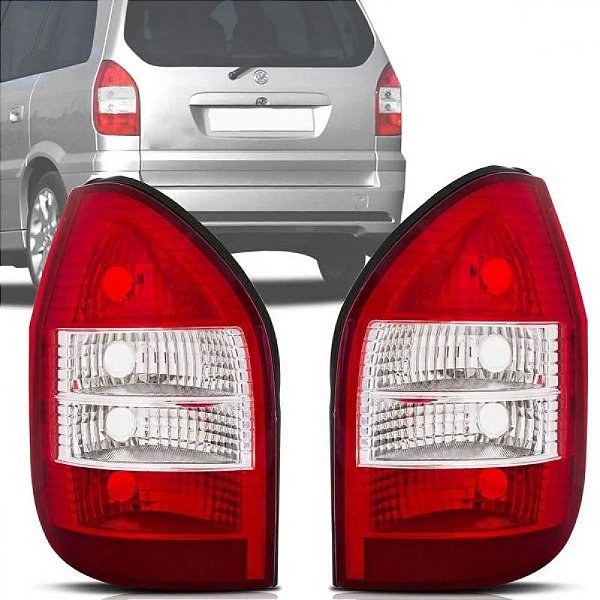 Lanterna zafira chevrolet de 2005 a 2012 traseira lado esquerdo bicolor