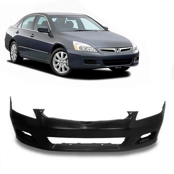 Para choque accord honda de 2006 a 2007 dianteiro preto