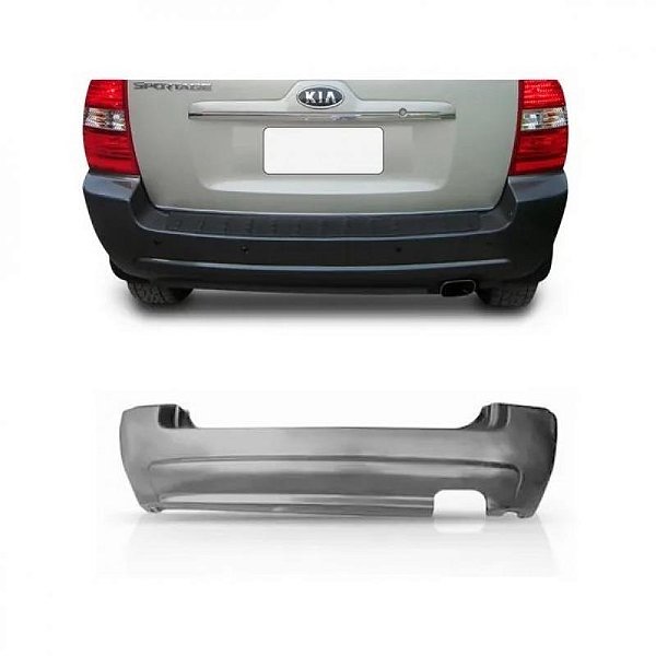 Para choque sportage kia de 2005 a 2008 traseiro com um furo sem furo para reboque