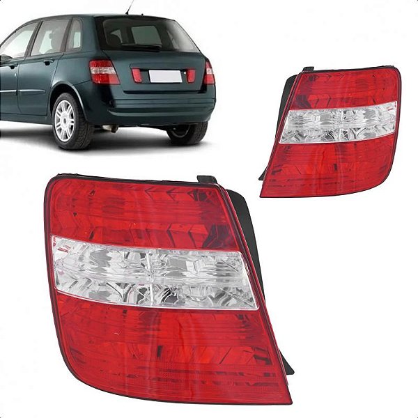 Lanterna stilo fiat de 2003 a 2007 lado direito traseira bicolor