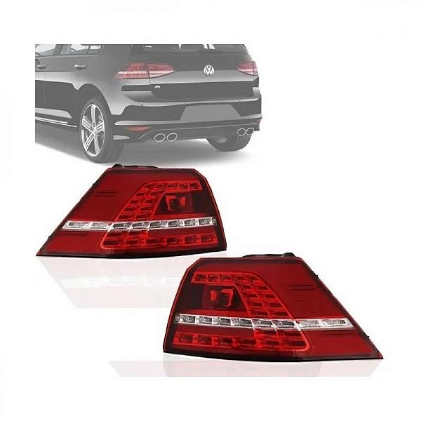 Lanterna golf volkswagen de 2014 a 2017 traseira lado direito com LED