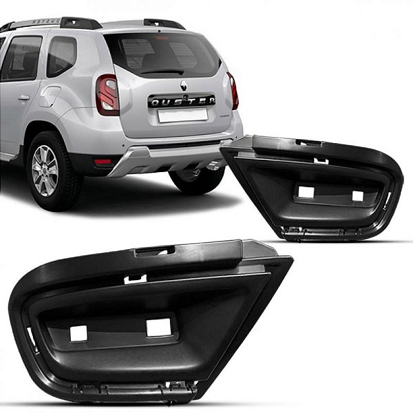 Moldura inferior para choque duster renault de 2016 a 2020 traseira lado esquerdo sem refletor