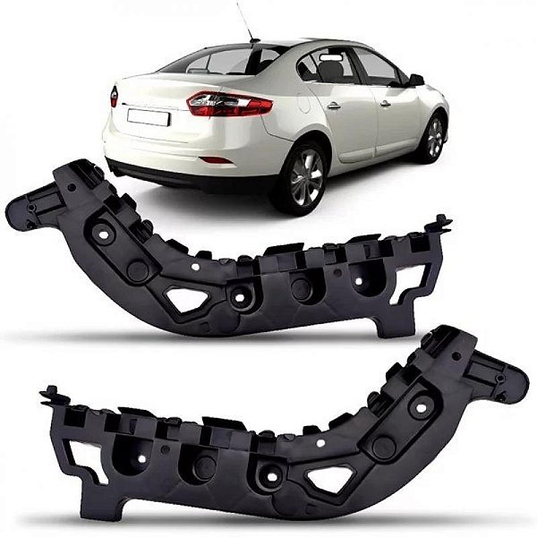 Suporte guia para choque fluence renault de 2010 a 2018 traseiro lado esquerdo