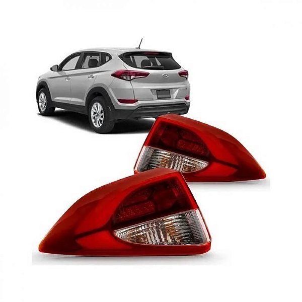 Lanterna tucson hyundai de 2017 a 2022 traseira lado direito de canto