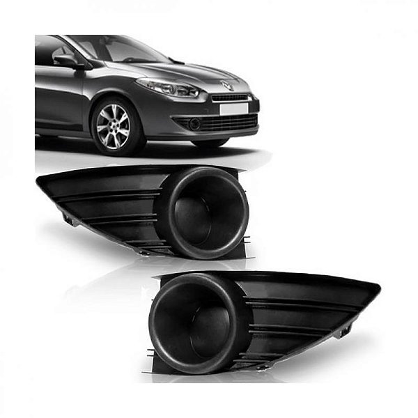 Grade do para choque fluence renault de 2010 a 2013 dianteira lado direito sem furo
