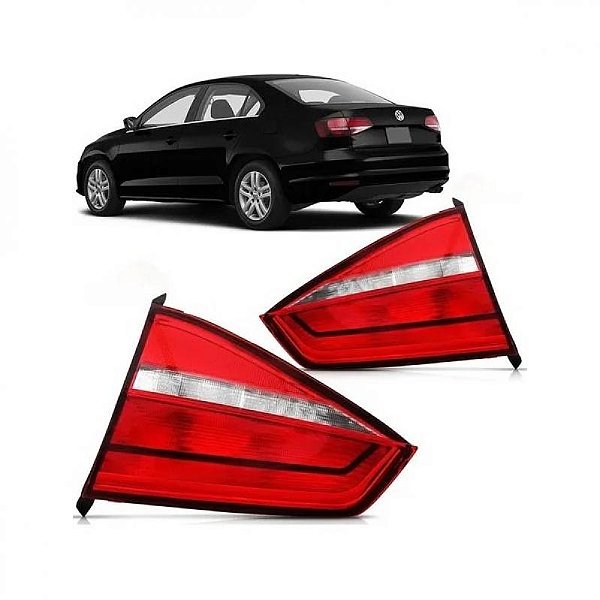 Lanterna jetta volkswagen de 2015 a 2017 traseira da tampa lado direito vermelha sem LED