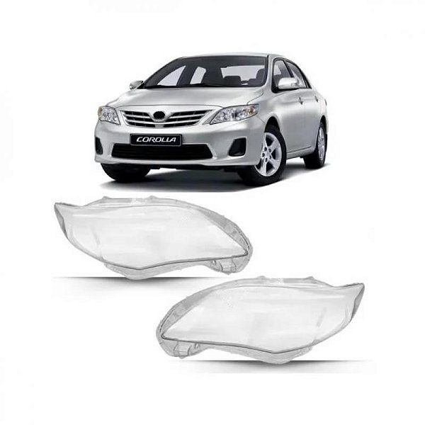 Lente de farol corolla toyota de 2012 a 2013 lado esquerdo