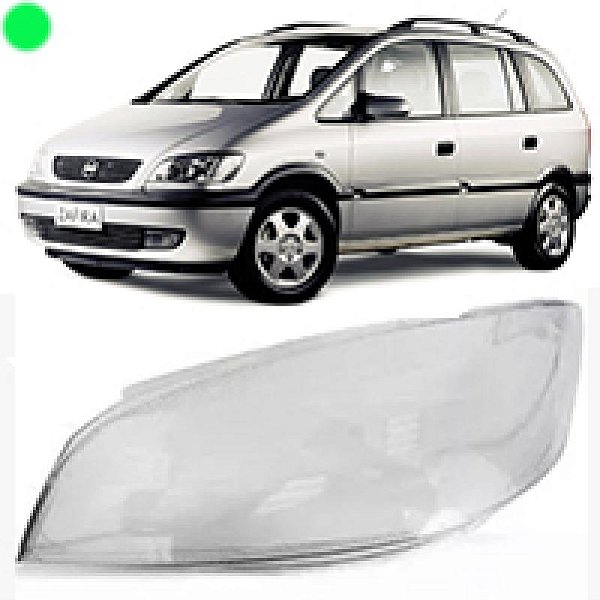 Lente de farol zafira chevrolet de 2001 a 2012 lado direito