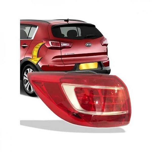 Lanterna sportage kia de 2011 a 2014 traseira lado esquerdo