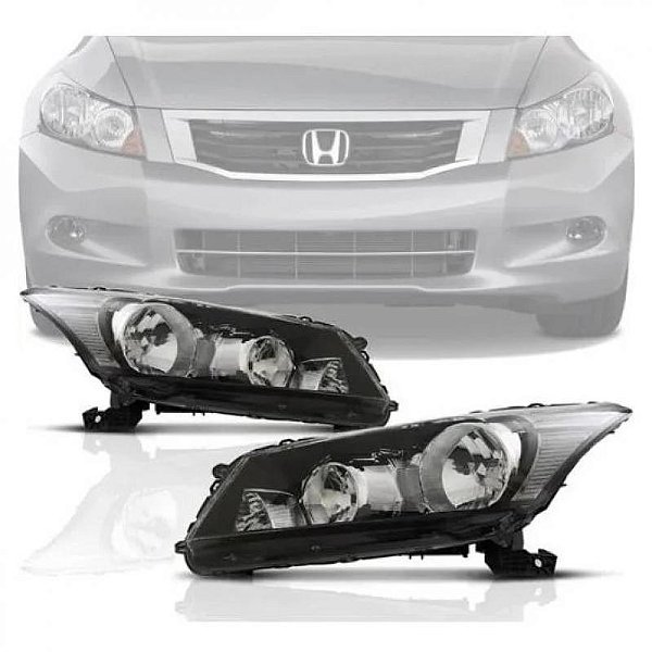 Farol accord honda de 2008 a 2012 lado esquerdo manual