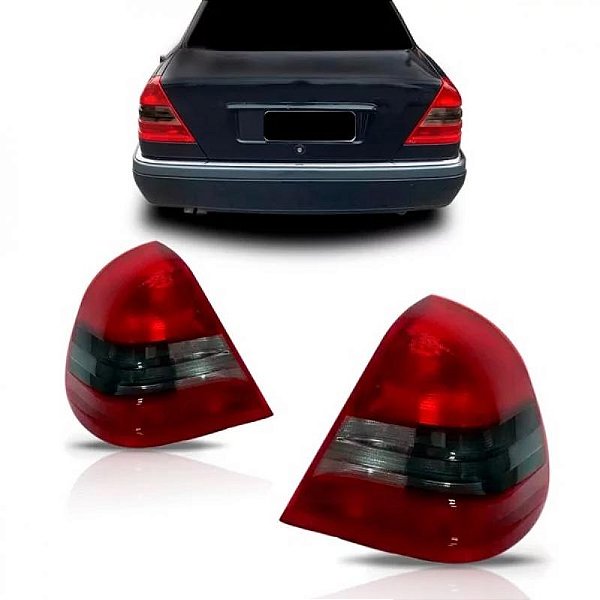 Lanterna c180 mercedes benz de 1993 a 1997 traseira lado direito cristal e fumê