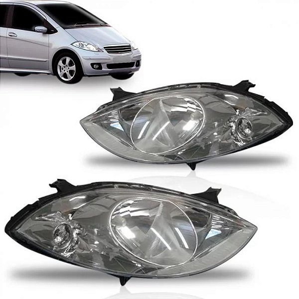 Farol classe a mercedes benz de 2004 a 2008 lado direito pneumático