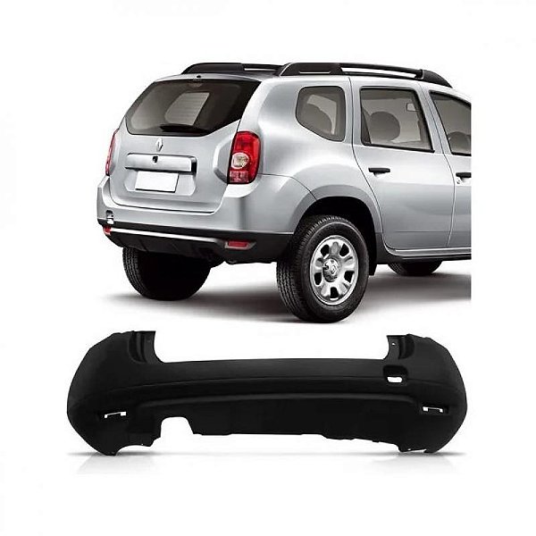 Para choque duster renault de 2010 a 2015 traseiro preto