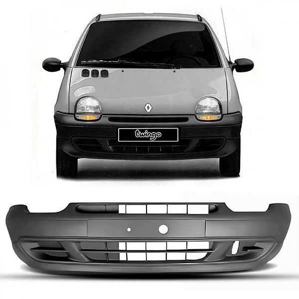 Para choque twingo renault de 1993 a 1998 dianteiro cinza