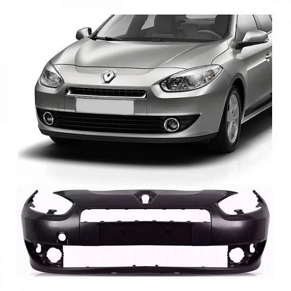 Para choque fluence renault de 2010 a 2013 dianteiro preto