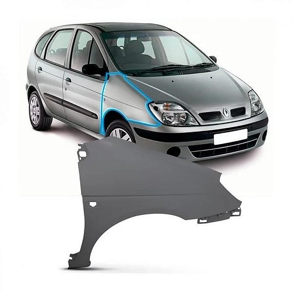 Para lama scenic renault de 2001 a 2011 lado esquerdo