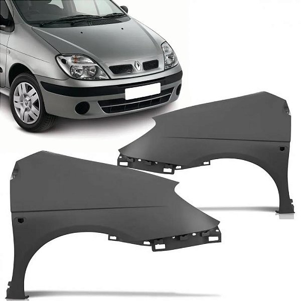 Para lama scenic renault de 2001 a 2011 lado direito cinza