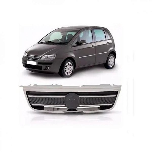 Grade do radiador idea fiat de 2005 a 2010 com friso cromado
