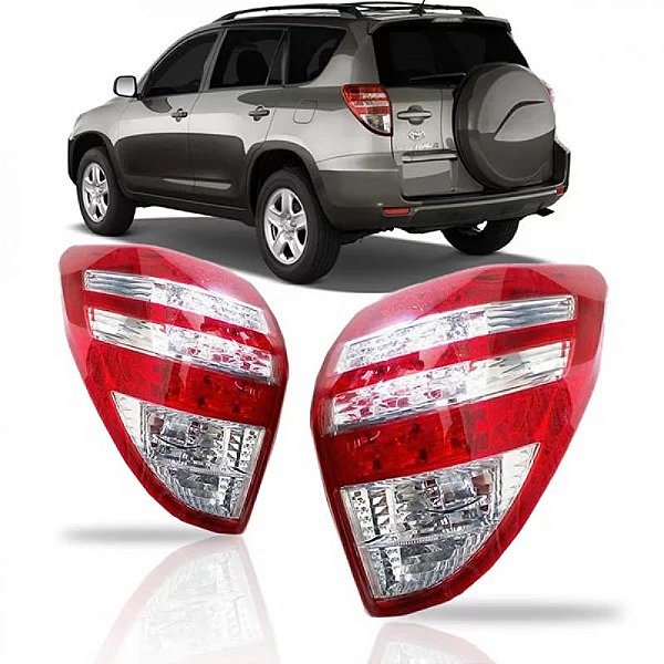 Lanterna rav4 toyota de 2008 a 2012 traseira lado direito com LED