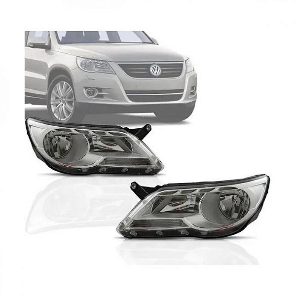 Farol tiguan volkswagen de 2009 a 2011 lado esquerdo elétrico