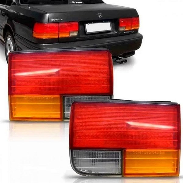 Lanterna accord honda de 1992 a 1993 traseira interna lado direito tricolor sedan