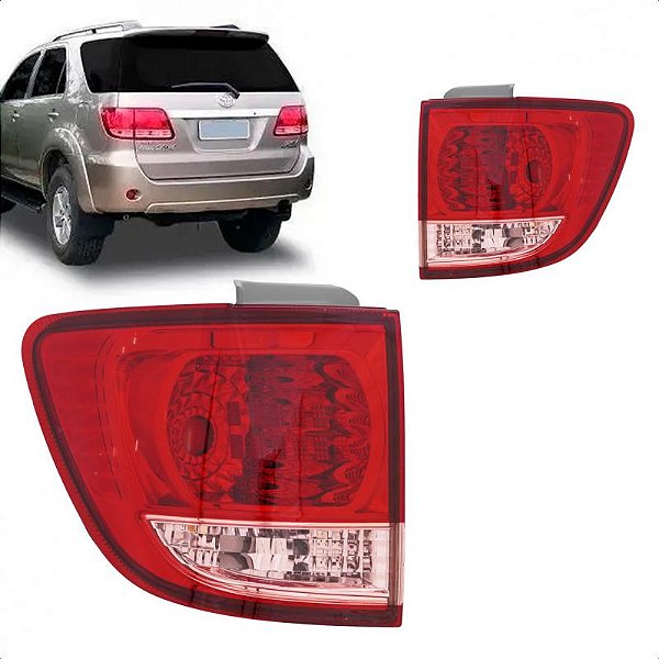 Lanterna hilux sw4 toyota de 2005 a 2008 traseira lado esquerdo externa
