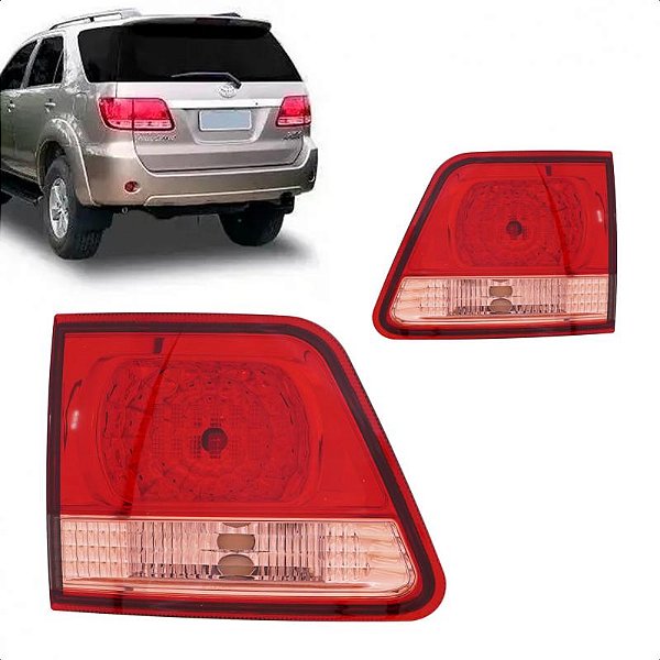 Lanterna hilux sw4 toyota de 2005 a 2008 traseira lado direito interna