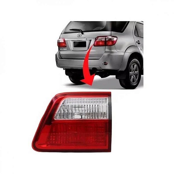Lanterna hilux sw4 toyota de 2009 a 2011 traseira lado esquerdo interna