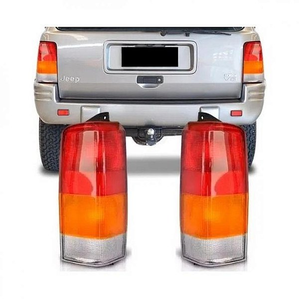 Lanterna cherokee sport jeep de 1997 a 2001 traseira lado esquerdo tricolor