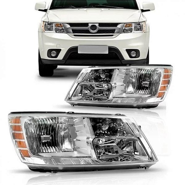 Farol journey dodge de 2009 a 2018 e freemont fiat de 2011 a 2014 lado direito com pisca âmbar