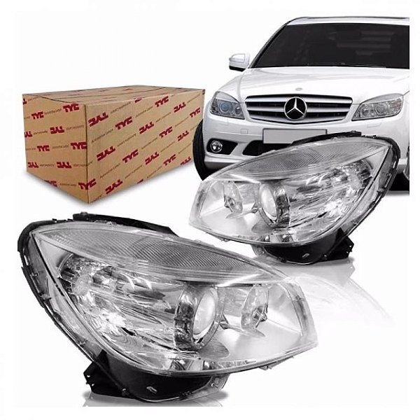 Farol c180 mercedes benz de 2008 a 2011 lado esquerdo sem xenon