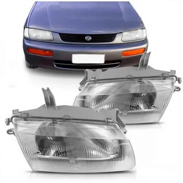 Farol protege 323 mazda de 1995 a 1997 lado direito
