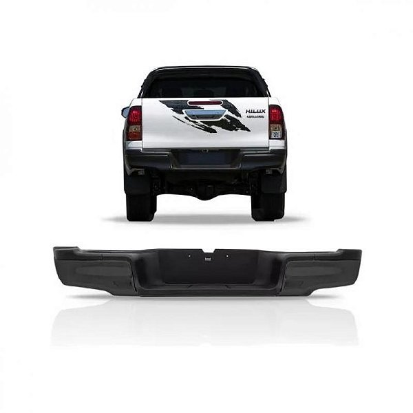 Para choque hilux toyota de 2016 a 2025 traseiro preto para picape