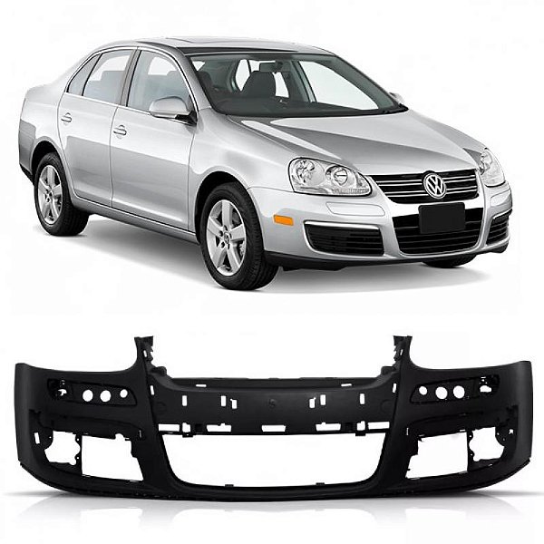 Para choque jetta volkswagen de 2006 a 2010 dianteiro preto para pintura sem spoiler