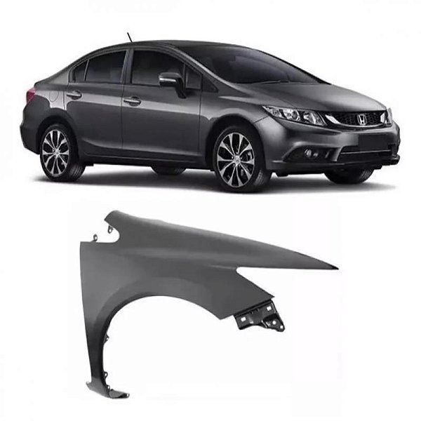 Para lama civic honda de 2015 a 2016 lado direito sem furo
